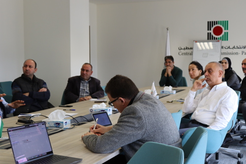 RO’A Team Presents the Palestinian Electoral Dashboard to the CEC
