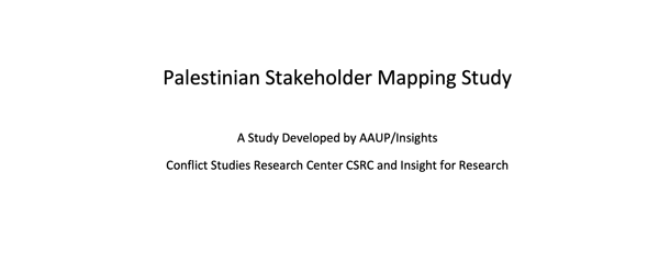 Palestinian Stakeholder Mapping Study